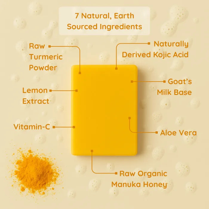 Anti-Dark Spot Soap with Turmeric and Kojic Acid (100g)